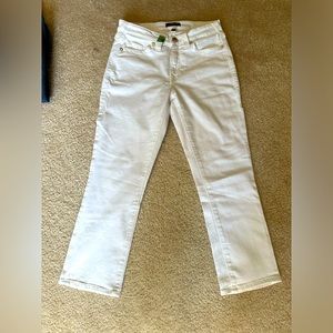True Religion Jennie Curvy Skinny White Pants size 27